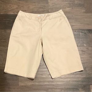 Talbots Petite Chino Shorts Beige Size 4P